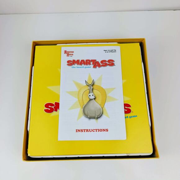 UNIVERSITY GAMES Smart Ass The Board Game 2007 *Missing 2 Question Cards* - Picture 3 of 5